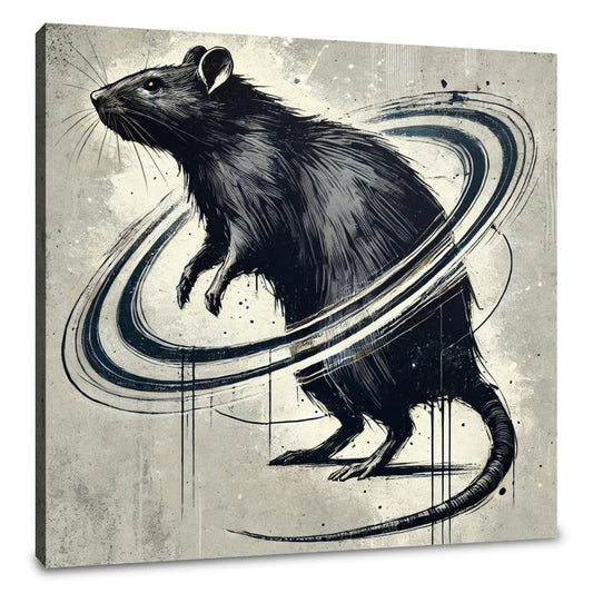 Cosmic Rat Sketch Canvas - Main Image