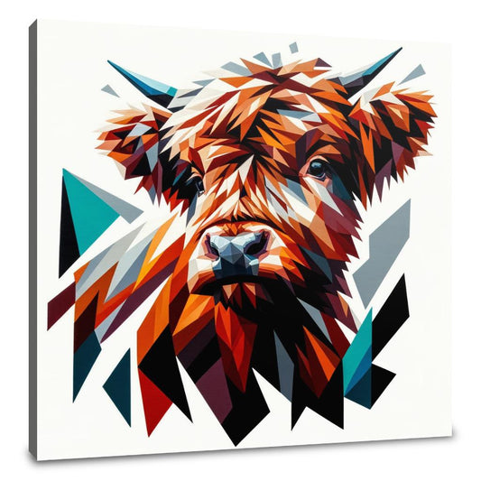 Cubist Highland Mosaic Canvas - Main Image
