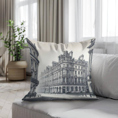 Newcastle Grey Street Classic Elegance Cotton Cushion - Secondary Image 4