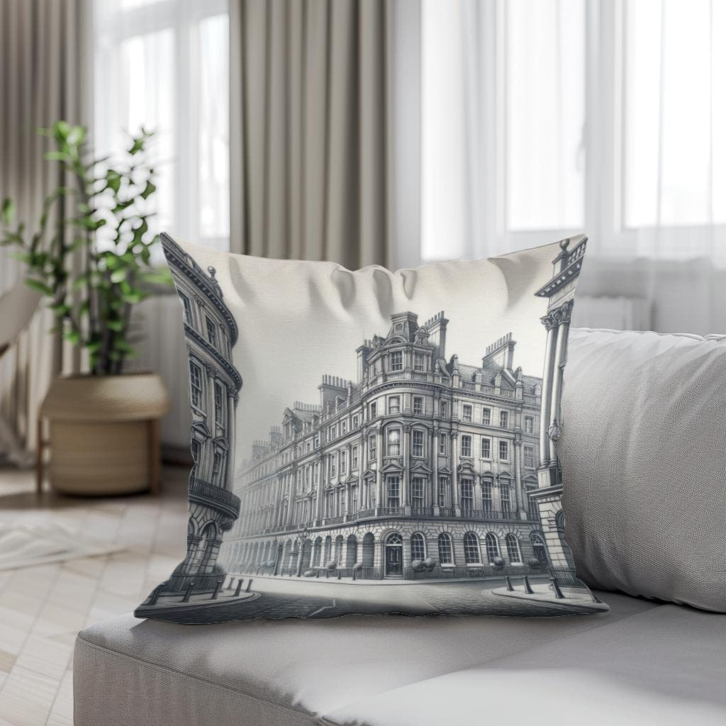 Newcastle Grey Street Classic Elegance Cotton Cushion - Secondary Image 4