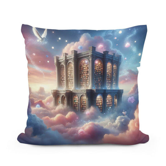 Celestial Library Cotton Cushion - Main Image