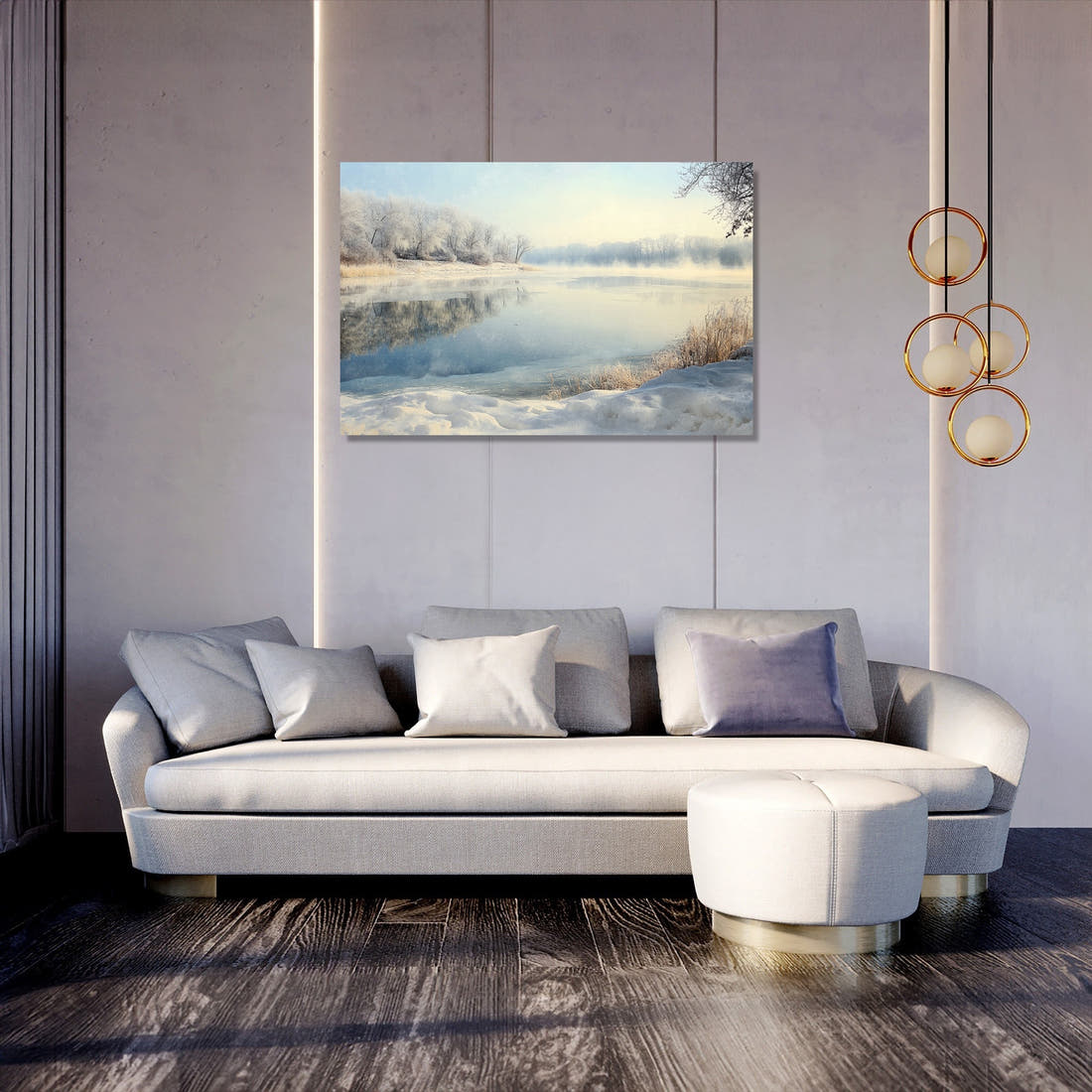 Frosted Serenity Canvas - Secondary Image