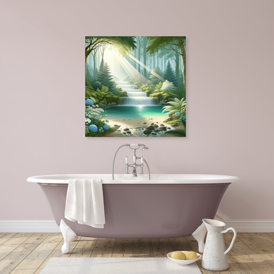 Enchanted Waterfall Canvas - Secondary Image 2