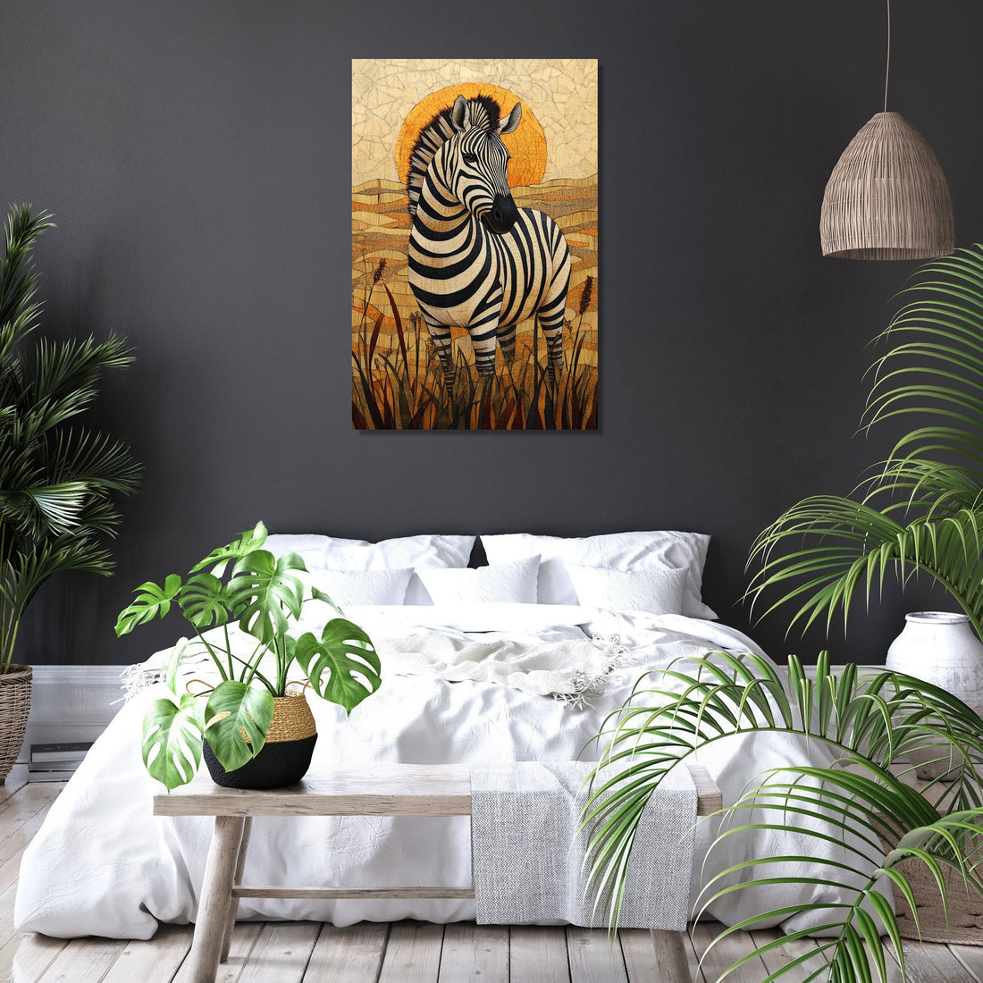 Zebra Elegance Canvas - Secondary Image 6