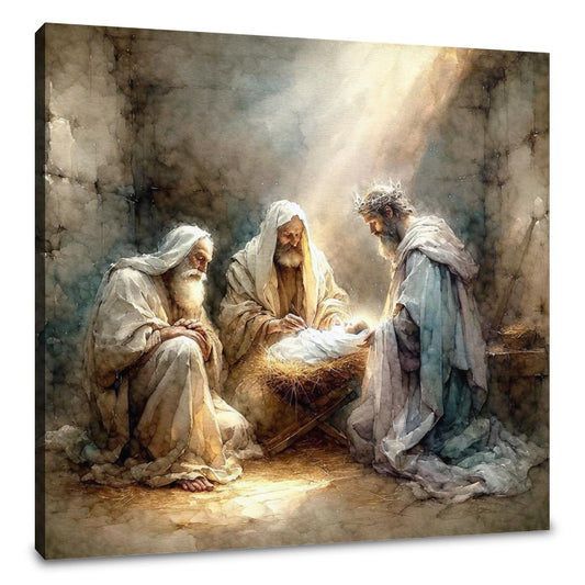 Reverential Epiphany Night Canvas - Main Image