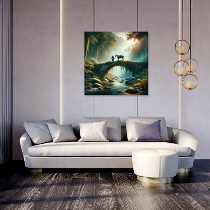 Forest Bridge Canvas - Secondary Image