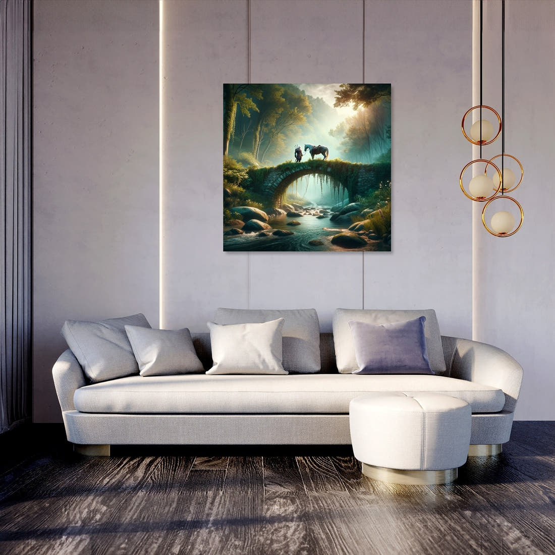 Forest Bridge Canvas - Secondary Image