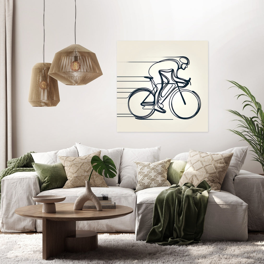 Dynamic Cyclist Canvas - Secondary Image 2