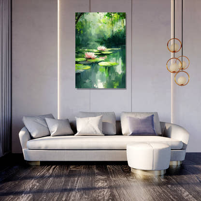 Tranquil Lilies Canvas - Secondary Image