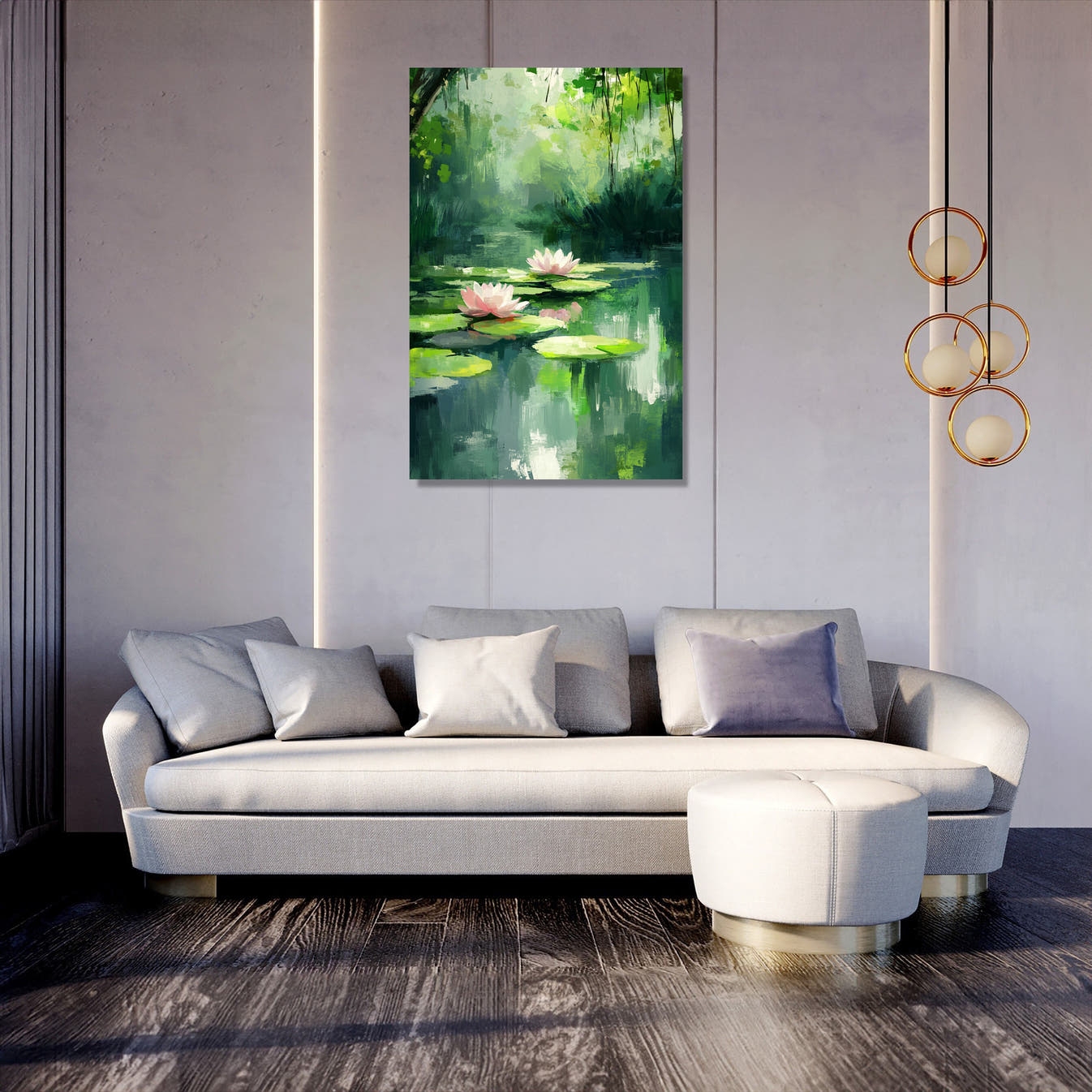 Tranquil Lilies Canvas - Secondary Image