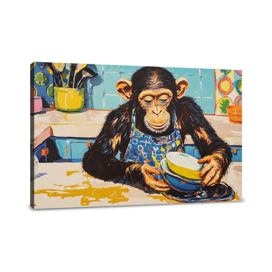 Joyful Chimp Canvas - Main Image