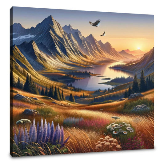 Tranquil Peaks Canvas - Main Image