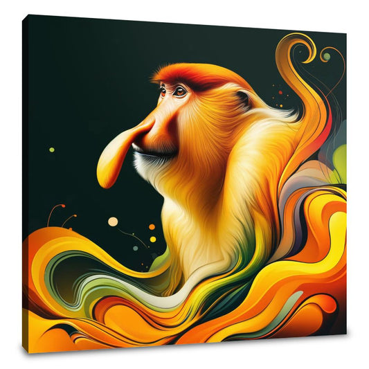Graceful Proboscis Monkey Canvas - Main Image