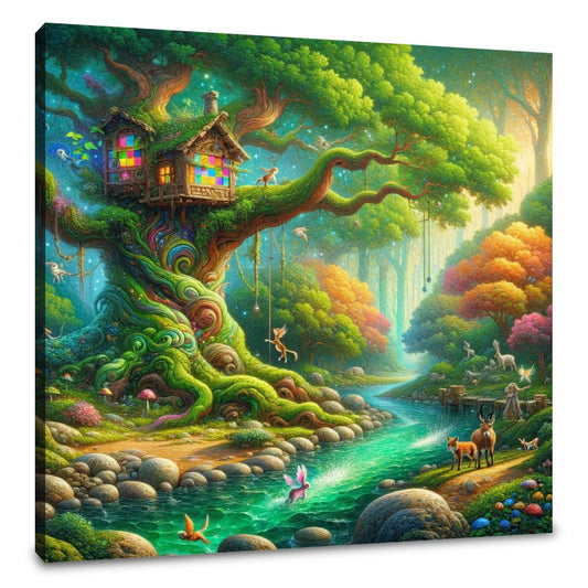Enchanted Nature's Playground Canvas - Main Image