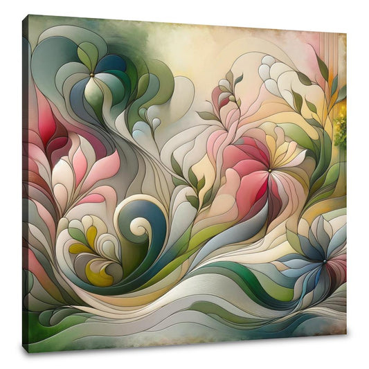 Blooming Abstraction Canvas - Main Image