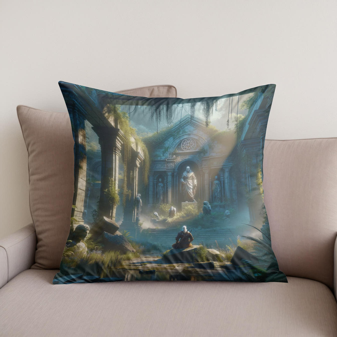 Mystic Realms Echo Cotton Cushion - Secondary Image