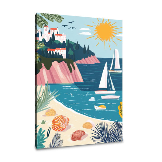 French Riviera Dream Canvas - Main Image