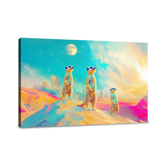 Surreal Meerkats Canvas - Main Image