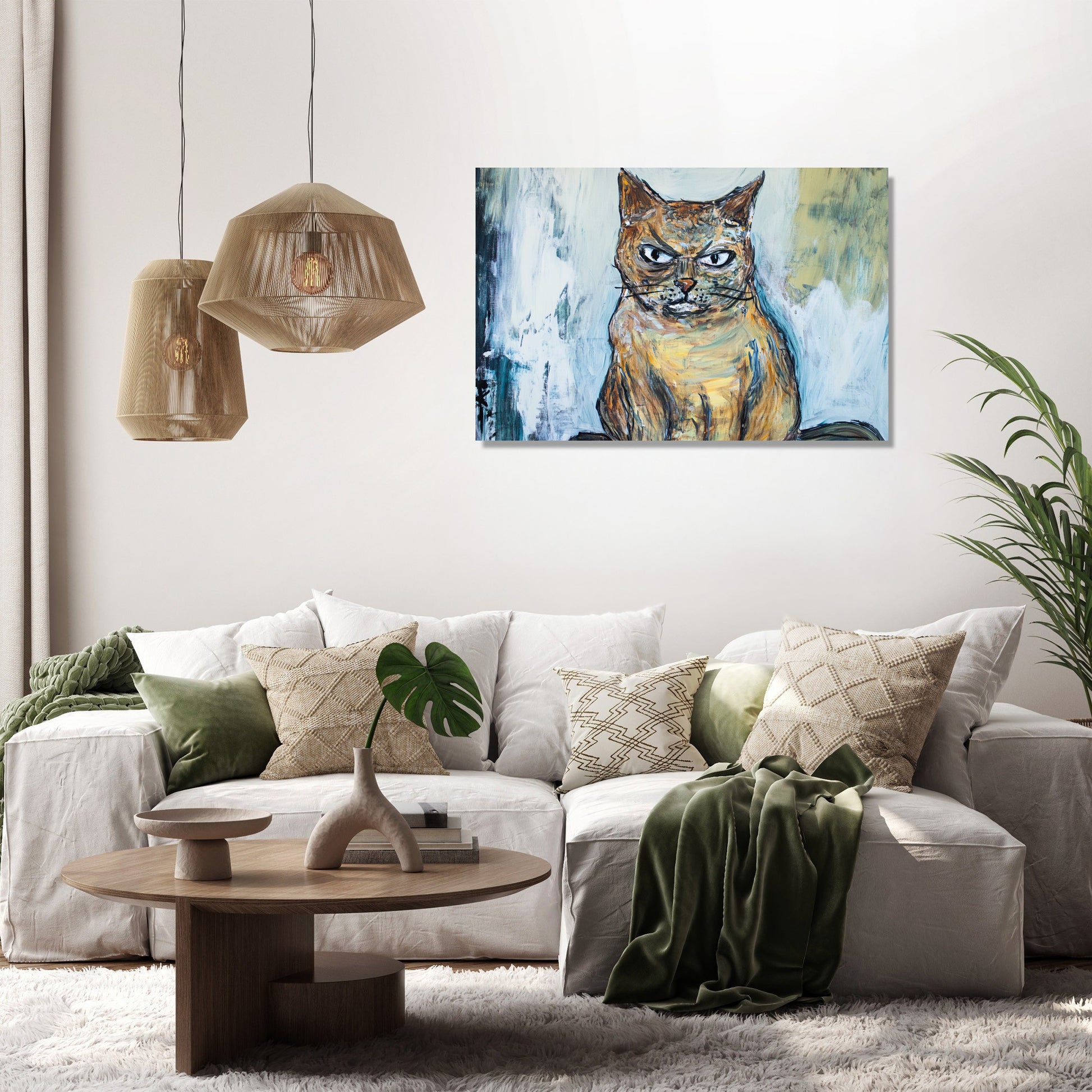 Grumpy Cat's Day Canvas - Secondary Image 2