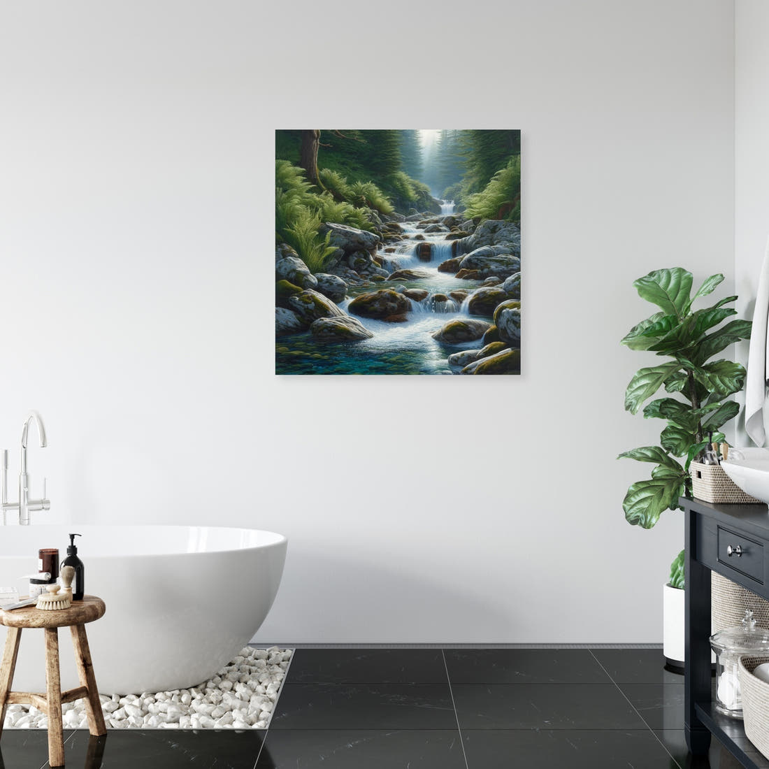 Crystal Stream Canvas - Secondary Image