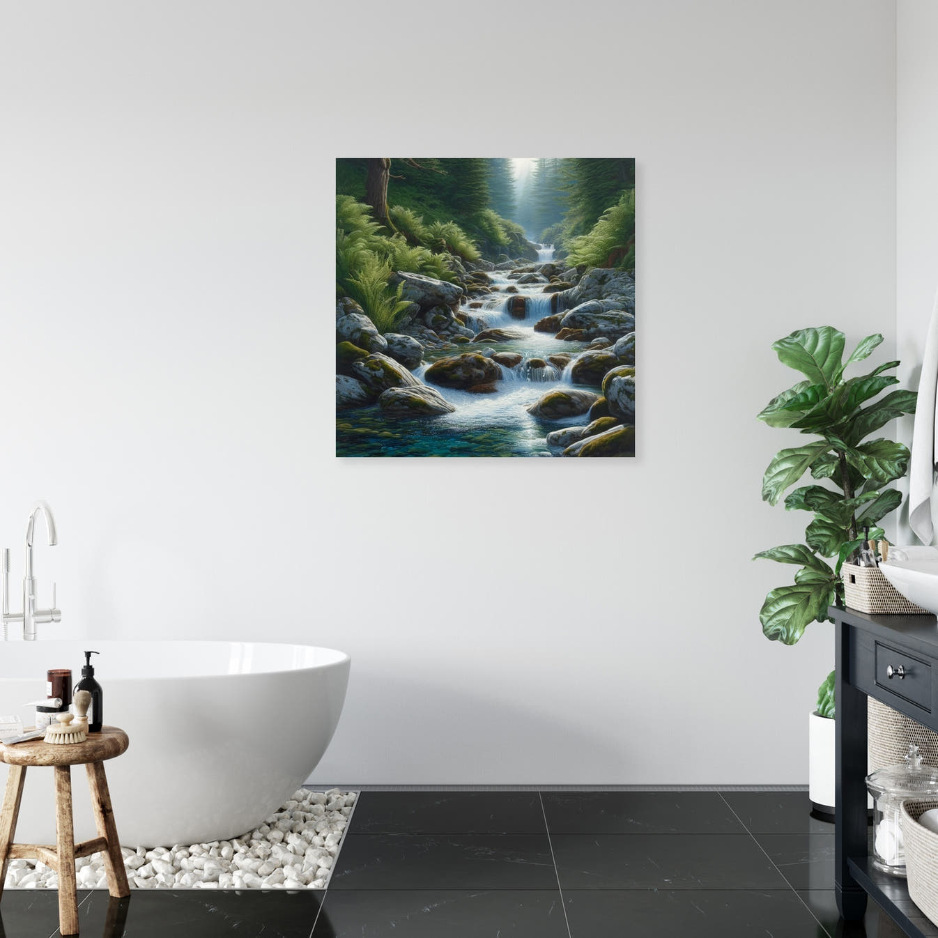 Crystal Stream Canvas - Secondary Image