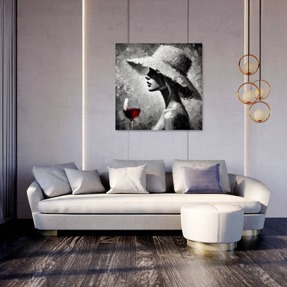 Red Wine Secrets Canvas - Secondary Image