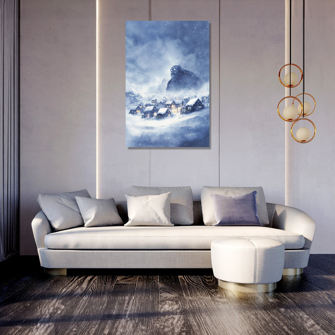 Yeti's Watchful Canvas - Secondary Image