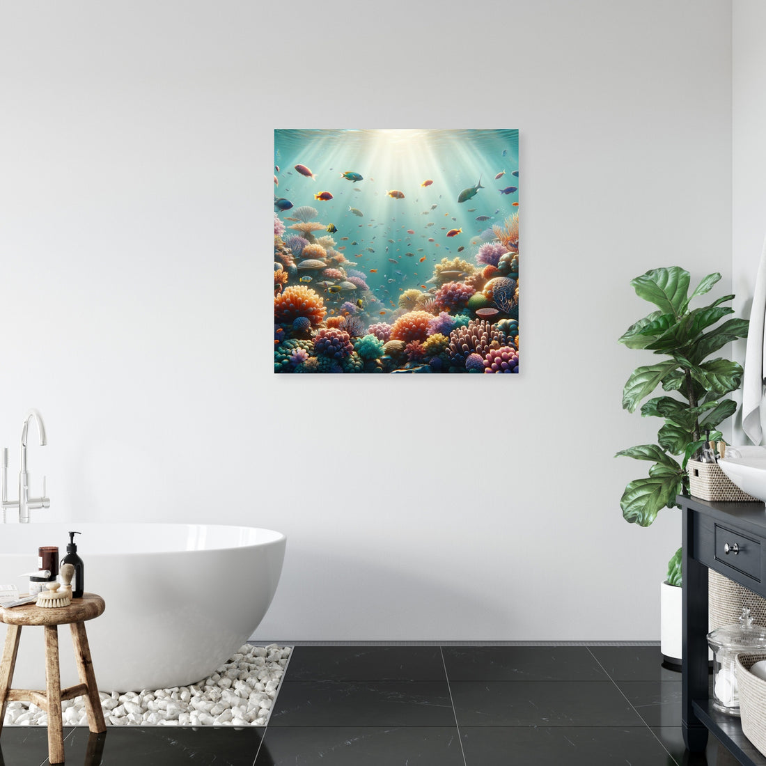 Coral Reef Elegance Canvas - Secondary Image