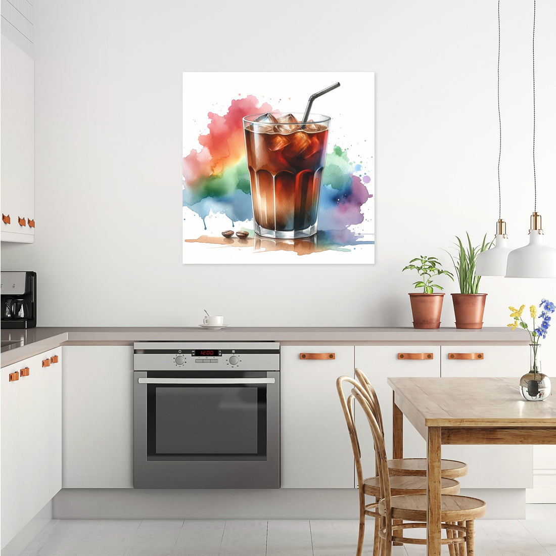 Abstract Spectrum Cold Brew Canvas - Secondary Image