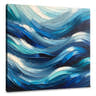 Oceanic Rhythms Abstract Canvas - Main Image