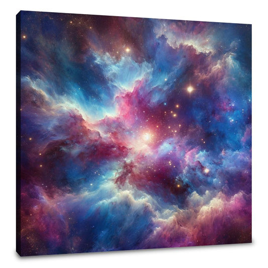 Starry Nebula Artwork Canvas - Main Image