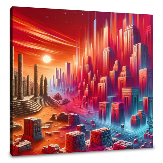 Crimson Epochs Canvas - Main Image