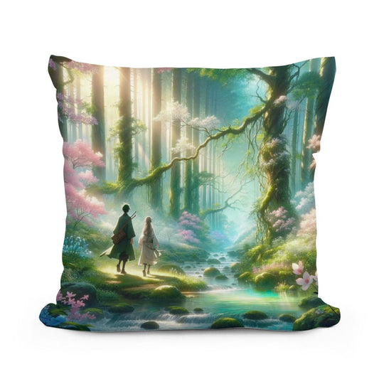 Enchanted Forest Journey Cotton Cushion - Main Image