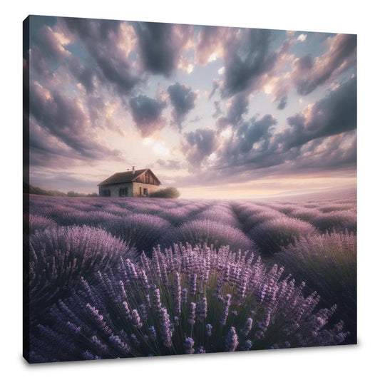 Lavender Field Serenity Canvas - Main Image
