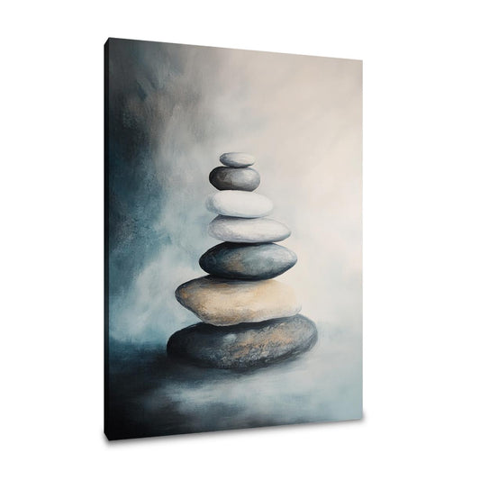 Melancholic Zen Stones Canvas - Main Image