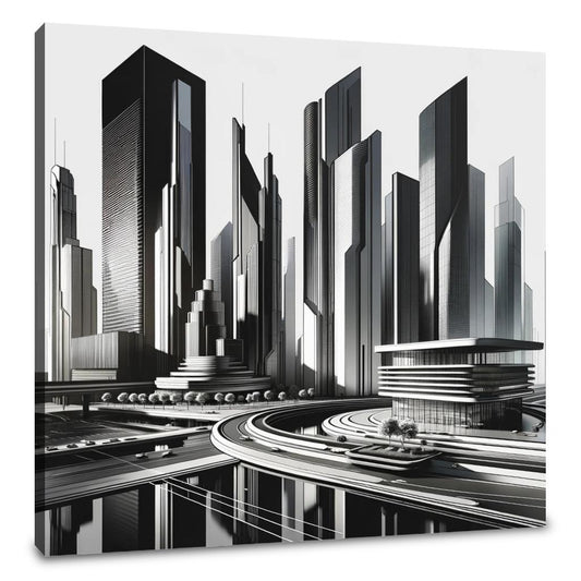 Futuristic Skyline Canvas - Main Image