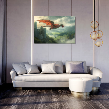 Welsh Dragon Serenity Canvas - Secondary Image