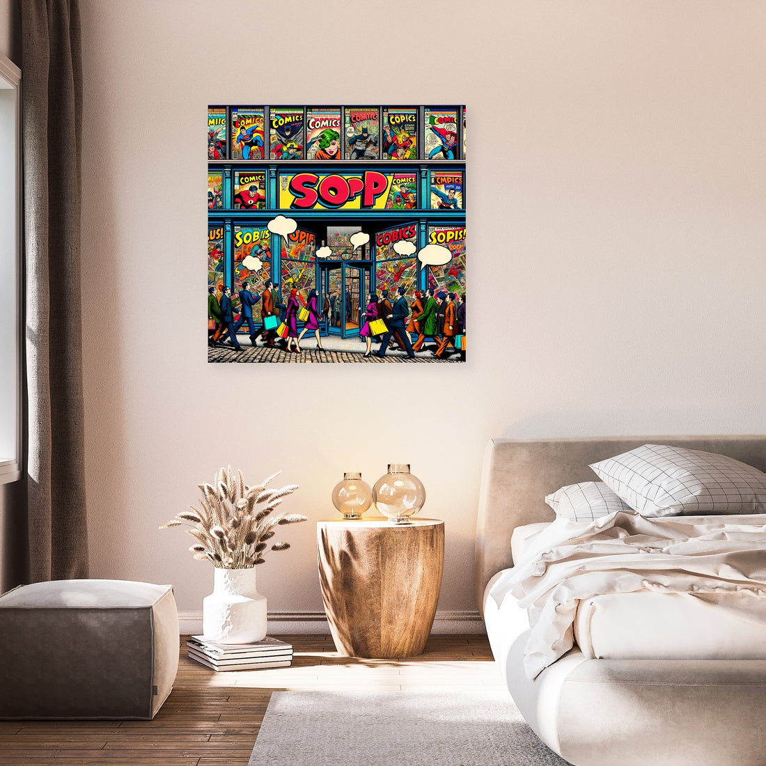 Pop Art Comics Hub Canvas - Secondary Image 7