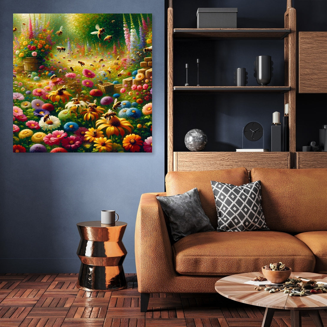 Bustling Garden Life Canva - Secondary Image 3