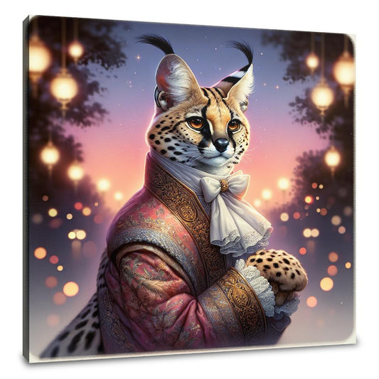 Regal Serval Dusk Canvas - Main Image