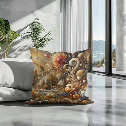 Mystical Garden Dream Cotton Cushion - Secondary Image 3