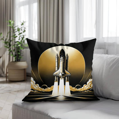 Golden Ascent Odyssey Cotton Cushion - Secondary Image 4