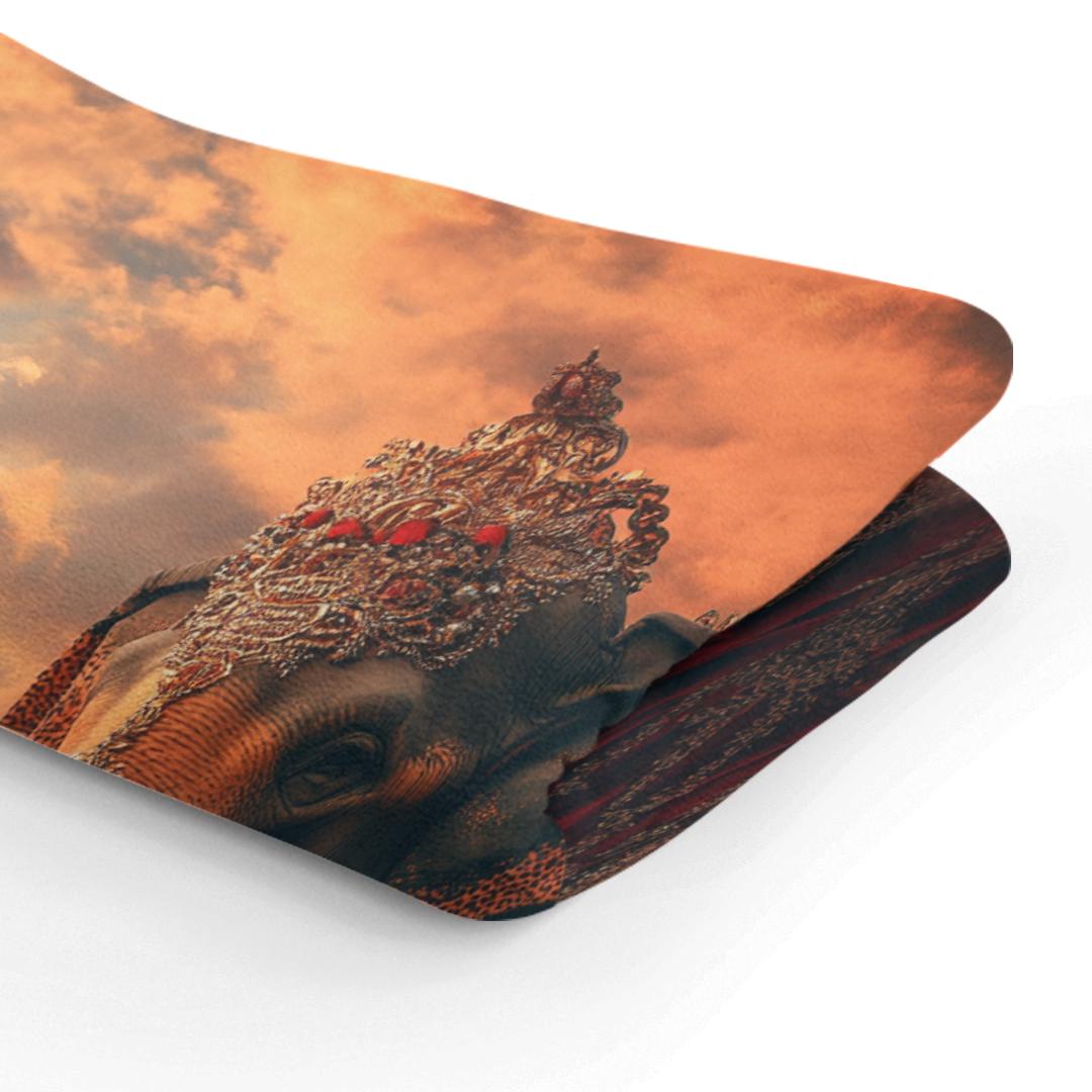 Majestic Sunset Elephant Blanket - Secondary Image 3