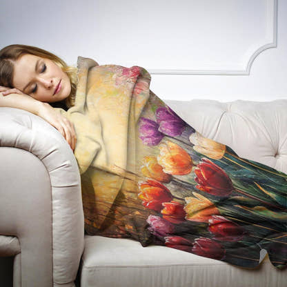 Tulip Serenade Golden Blanket - Secondary Image