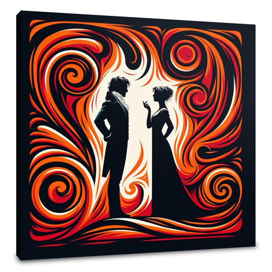 Netherfield's Fiery Embrace Canvas - Main Image