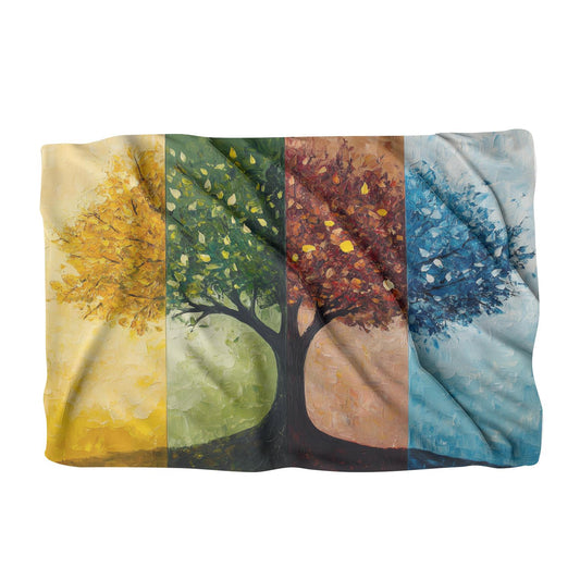 Seasonal Tree Symphony Blanket - Main Image