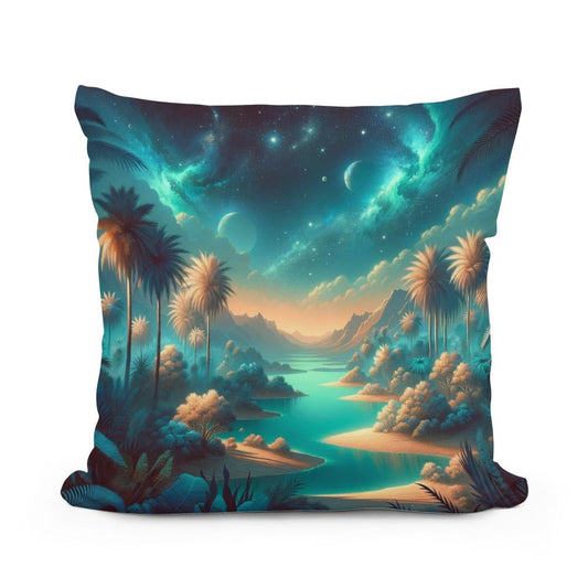 Celestial Oasis Cotton Cushion - Main Image