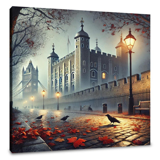 Foggy Tower London Canvas - Main Image
