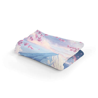 Mount Fuji Blossom Blanket - Secondary Image 2