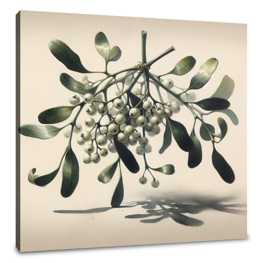 Melancholic Mistletoe Christmas Canvas - Main Image